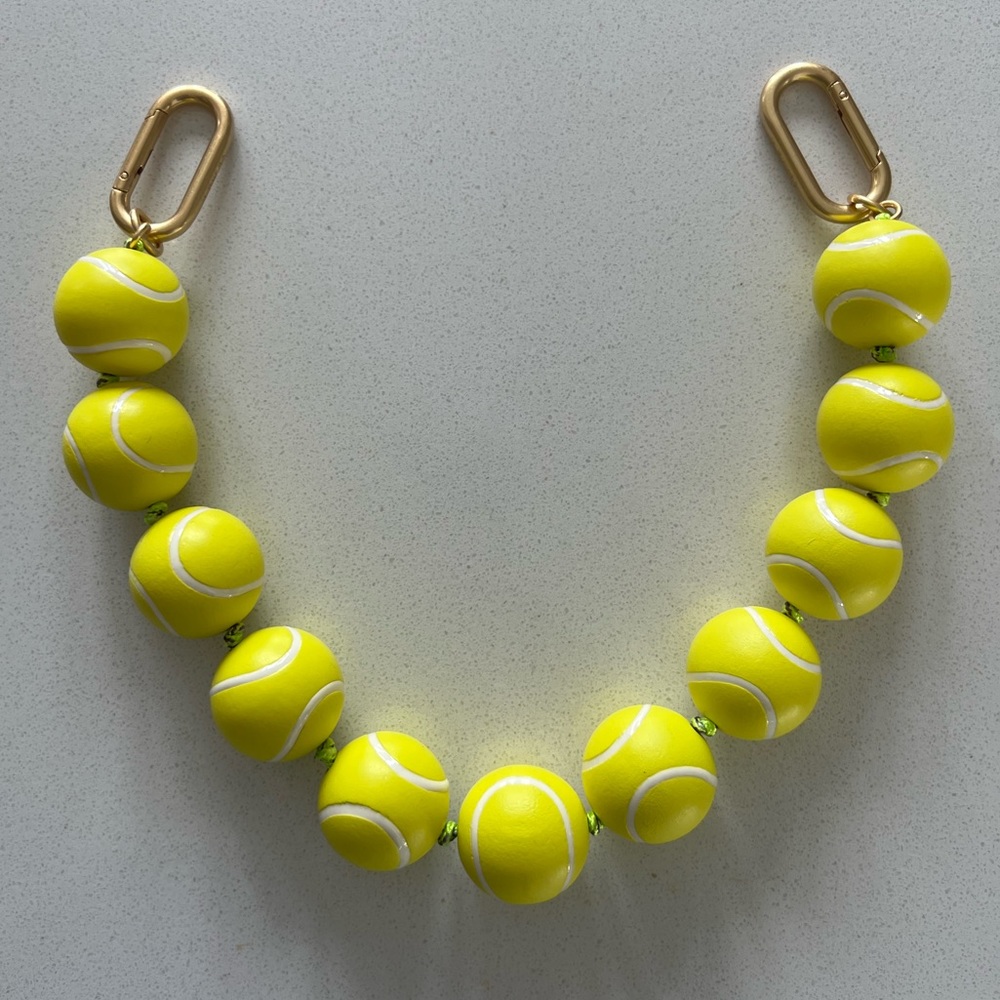Clare V. Tennis Ball Strap or Collar Neon Yellow New